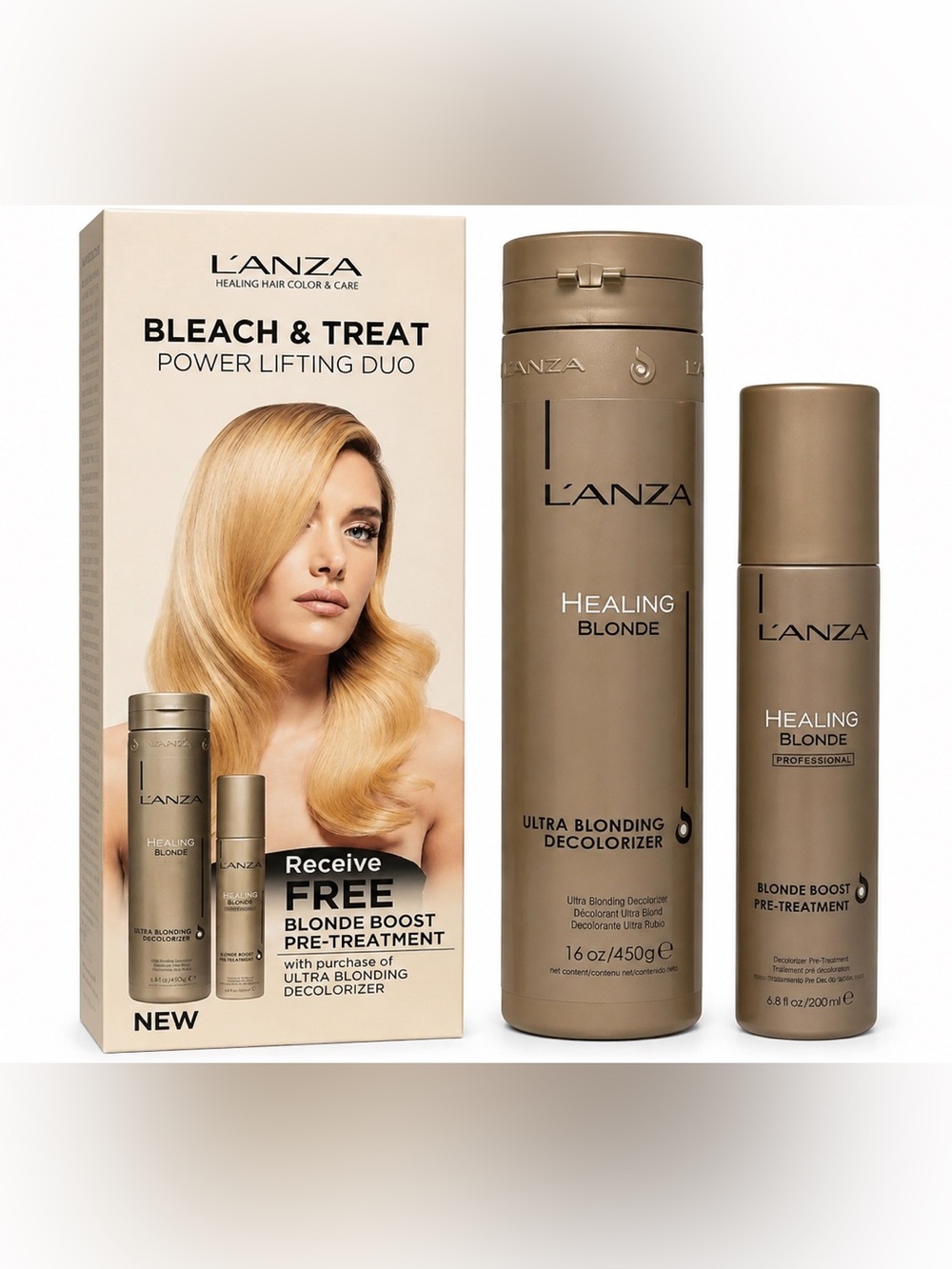 L’ANZA Healing Blonde Bleach & Treat Power Lifting Duo Decolorizer Treatment